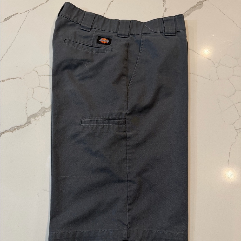 Dickies Men's Dark Gray Flat Front Shorts